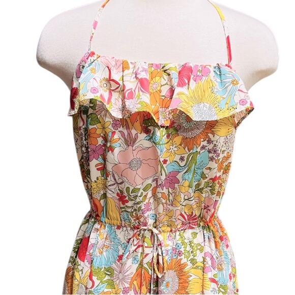 Liberty of London x Target Collab Retro Print Floral Halter Dress Size Large - Picture 5 of 8
